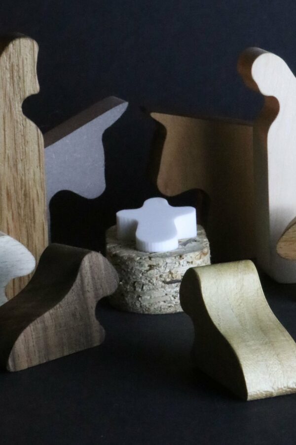 Crèche-puzzle en bois  |  10 pièces avec boite – Image 2